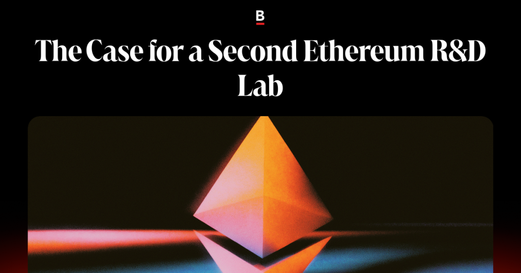 The Case for a Second Ethereum R&D Lab